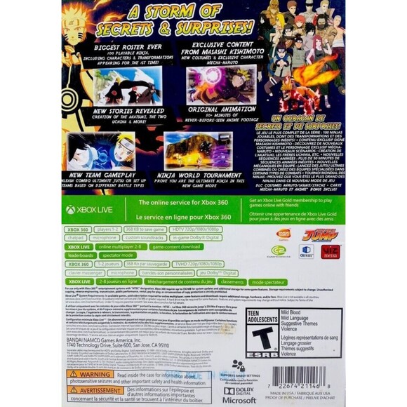 Naruto Shippuden Ultimate Ninja Storm Revolution (Microsoft Xbox 360, 2014) - Picture 2 of 2